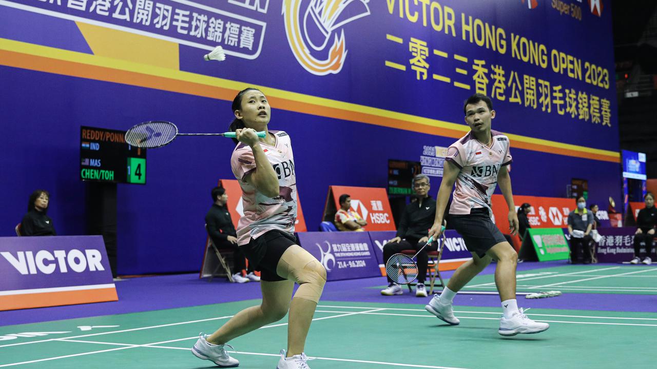 Rinov Rivaldy/Pitha Haningtyas Mentari - Hong Kong Open 2023 - Bulu Tangkis