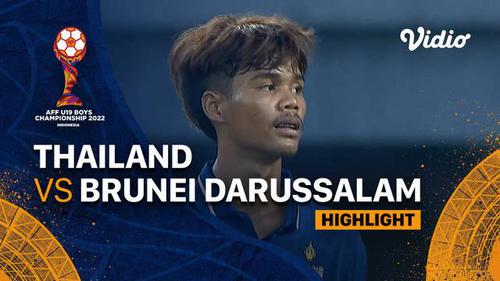 VIDEO: Tidak Pesta Gol, Thailand Bungkam Brunei Darussalam 2-0 di Grup A Piala AFF U-19 2022