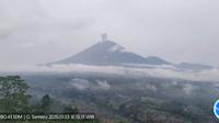 Gunung Semeru kembali erupsi, dengan ketinggian 800 meter di atas permukaan laut (mdpl) (Istimewa)