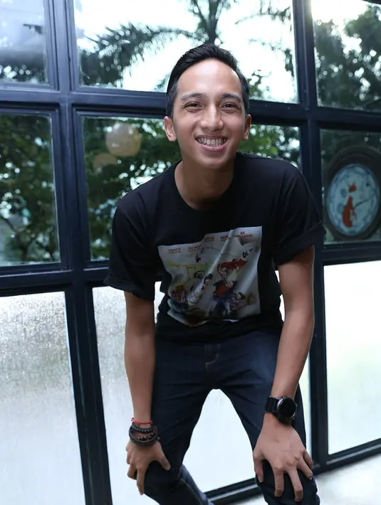 Menjalani syuting di Belanda membuat Ge Pamungkas, pemeran Daus dalam film 'Negeri Van Oranje', tidak melewatkan kesempatan untuk observasi materi ke museum prostitusi. (Galih W. Satria/Bintang.com)