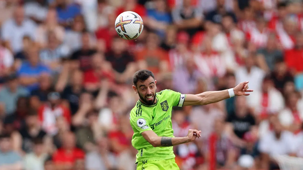 Foto: Bruno Fernandes Kembali Cetak Gol untuk MU di Liga Inggris 2022 / 2023
