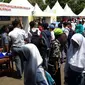 Suasana pameran ekspo pendidikan dan teknologi di Kabupaten Kuningan Jawa Barat. Foto (Liputan6.com / Panji Prayitno)