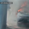 Mobil listrik di Medan terbakar. (SCTV)