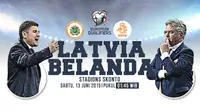 Latvia vs Belanda (Liputan6.com/Sangaji)