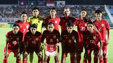 Starting XI pemain Timnas Indonesia U-23 saat laga Gurp J Kualifikasi Piala Asia U-23 2026 melawan Makau di Gelora Delta Sidoarjo, Sabtu (06/09/2025). (Bola.com/Abdul Aziz)