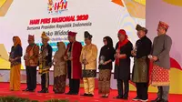 Enam bupati menerima Anugerah Kebudayaan 2020 saat Hari Pers Nasional di Banjarmasih, Kalimantan Selatan,Sabtu (8/2/2020). (Istimewa)