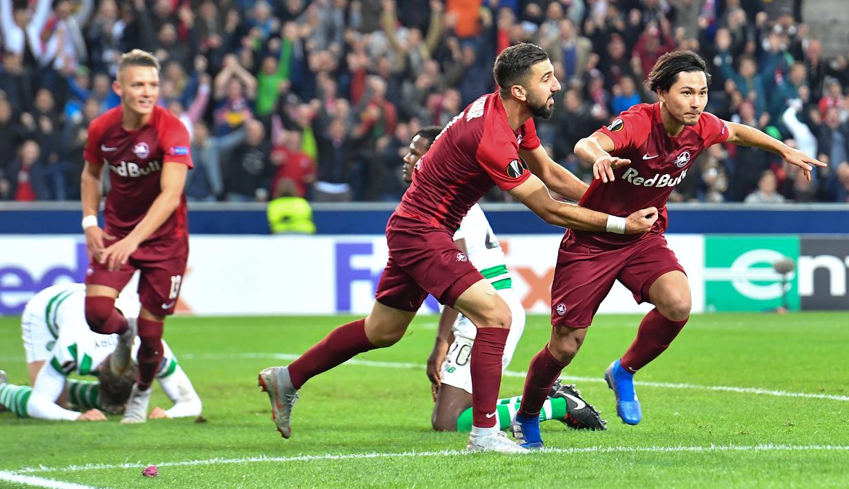 4. Takumi Minamino (RB Salzburg) - 4 gol  (AFP/Jo Klamar)