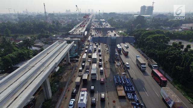 Proyek di Tol Cikampek