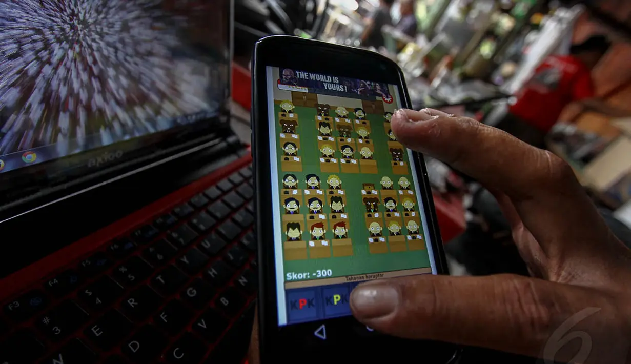 Game yang hanya dapat dimainkan di handphone yang menggunakan sistem Android ini dibuat semenjak ketok palu bahwa Pilkada akan dipilih melalui DPRD, Jakarta, (7/10/14). (Liputan6.com/Faizal Fanani) 
