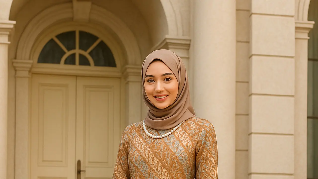 Rekomendasi Gamis Batik Belah Samping, Tampil Trendi dan Anggun