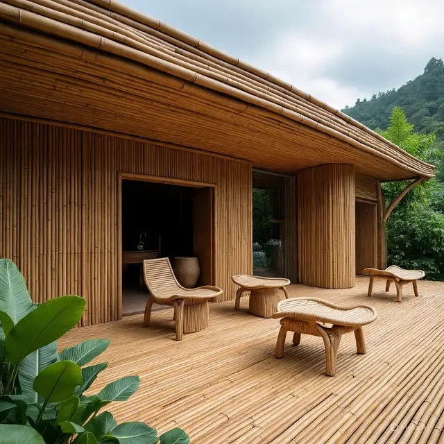 Model Teras Bambu yang Bikin Tradisional Terbaru 2025. Meta AI