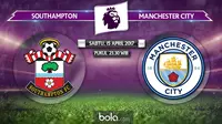Premier League_Southampton vs Manchester City (Bola.com/Adreanus Titus)