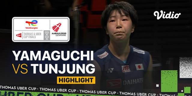 VIDEO: Highlights Piala Uber 2020, Gregoria Mariska Takluk dari Akane Yamaguchi