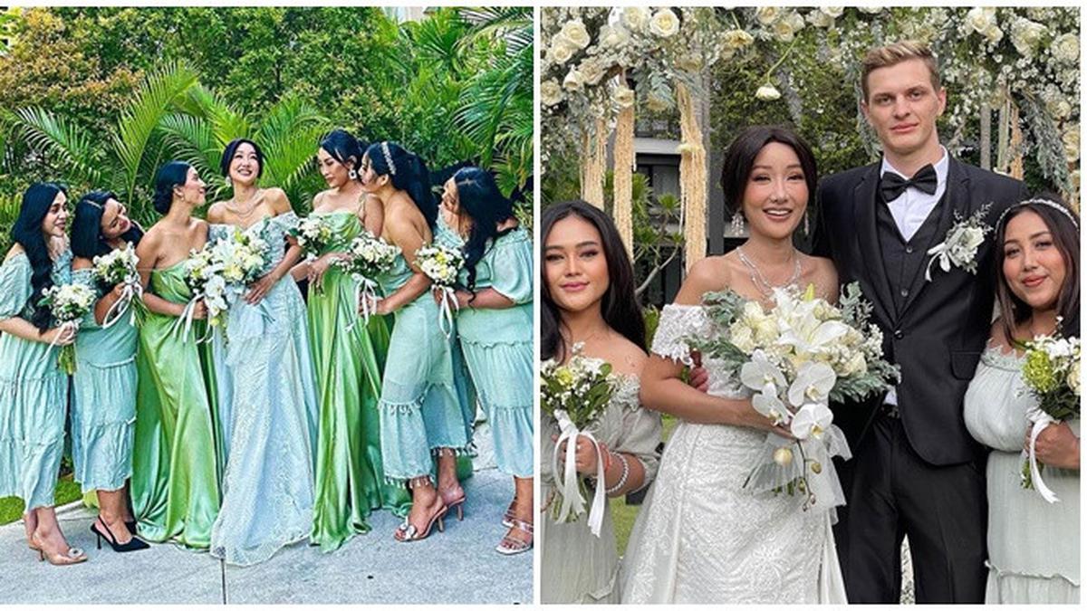 6 Potret Bridesmaid Lucinta Luna di Hari Pertunangan, Tak Kalah ...