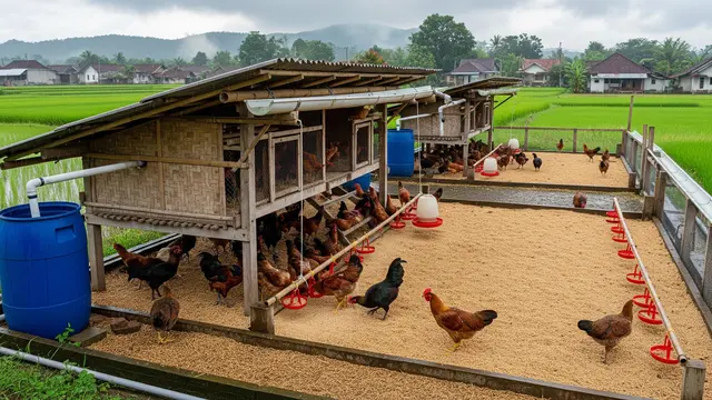 Trik Membuat Ayam Kampung Lebih Cepat Gemuk Saat Musim Hujan/Gemini AI