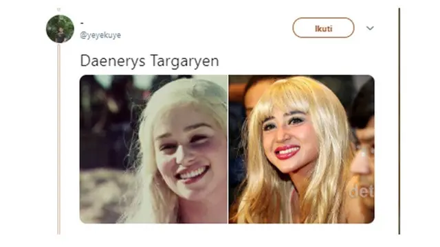 GoT versi dangdut (Sumber: Twitter/yeyekuye)