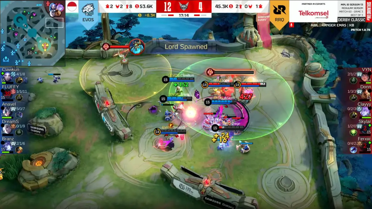 Hasil MPL ID S13: Evos Glory Menang Dramatis Atas RRQ Hoshi di El Clasico ke-31!