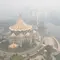 Kota Kuching Diselimuti Kabut Asap Akibat Kebakaran Hutan Indonesia