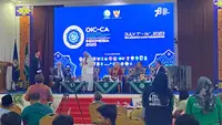 bertajuk Konferensi Internasional tentang Pendekatan Multidisiplin untuk Pembangunan Berkelanjutan dan digelar di Aula Kampus UMKT, Jalan Juanda, Samarinda, Senin (10/7/2023).