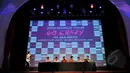 2PM saat menggelar konferensi pers  di salah satu mall di kawasan Kuningan Jakarta Selatan, Jum'at, (27/3/2015). 2PM akan menghibur fansnya di Indonesia pada  28 Maret 2015 di Istora Senayan, Jakarta (Liputan6.com/Faisal R Syam)