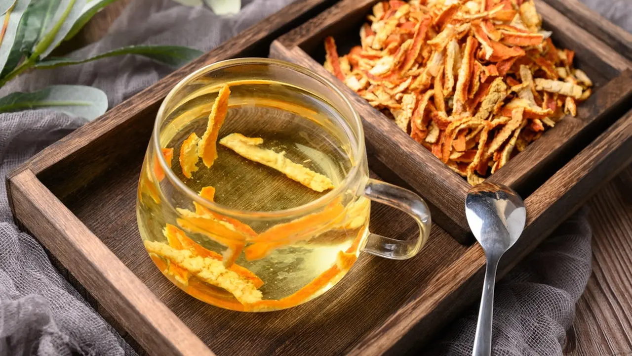 minuman sehat teh kulit jeruk