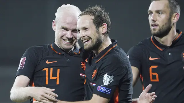 Foto: Belanda Curi Kemenangan di Markas Latvia Pada Kualifikasi Piala Dunia 2022
