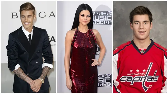 Tom Wilson, Selena Gomez, dan Justin Bieber