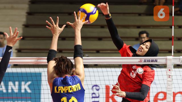 Foto: Langkah Pertama Timnas Bola Voli Putri Indonesia di SEA Games 2023 Terjegal Thailand, Wilda dkk Tunduk Tiga Set Langsung