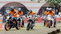 KTM menggelar Orange Day 2017 di Bandung, Jawa Barat. (Sufyan/Liputan6.com)
