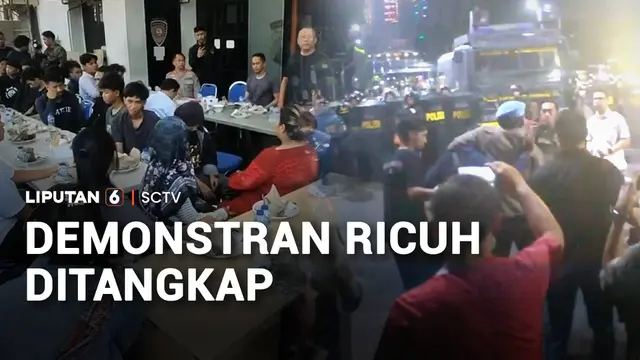 Demonstran Ricuh Ditangkap