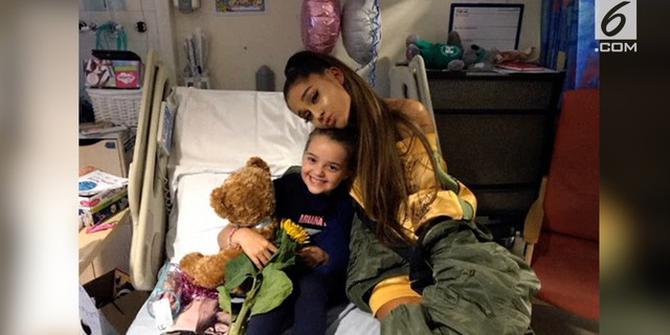 Momen Ariana Grande dengan Korban Ledakan Manchester