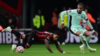 Chelsea harus puas bermain imbang 0-0 melawan AFC Bournemouth pada laga pekan kelima Premier League 2023/2024 yang berlangsung pada Minggu (17/9/2023) malam WIB. (AFP/Ben Stansall)