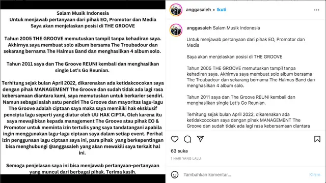 The Groove Tutup Pintu Kolaborasi dengan Rieka Roslan, Ada Apa?