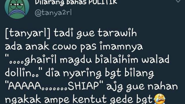 6 Cerita Lucu Netizen ketika Shalat Tarawih di Masjid Ini Bikin Ketawa