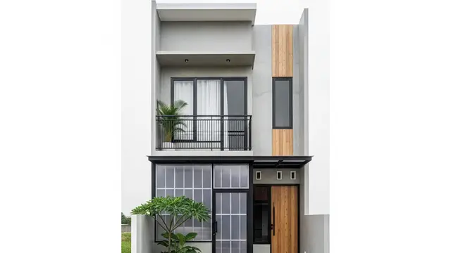 Rumah Mungil Lebar 3 Meter Tapi Elegan