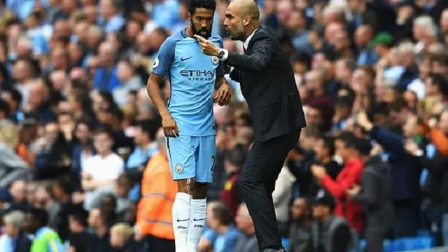 Gael Clichy & Pep Guardiola