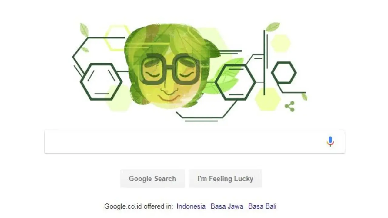 [Bintang] Mengenakan Kacamata Asima Chatterjee Muncul di Google