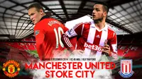 Manchester United vs Stoke City (Liputan6.com/Ari Wicaksono)