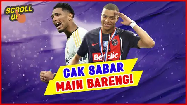 VIDEO: Jude Bellingham Tak Sabar Bermain Bersama Kylian Mbappe di Real Madrid