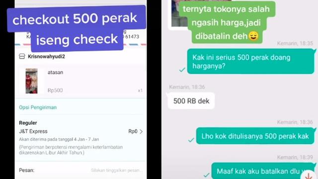 Iseng Beli Baju Rp 500 Perak, Wanita Ini Kaget Harga Sebenarnya Rp 500 Ribu