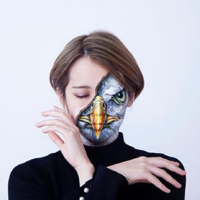 Jadikan Wajah dan Tubuh Sebagai Kanvas, 7 Karya Seniman Ini Bak Sungguhan