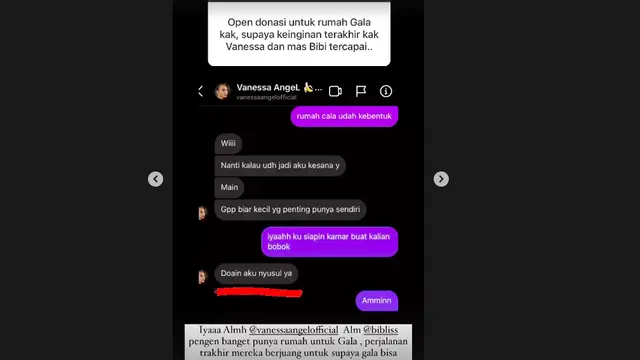 Sahabat Wujudkan Impian Vanessa Angel yang Ingin Beli Rumah untuk Gala Sky. (instagram.com/marissyaicha)