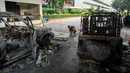 Selama berminggu-minggu, mahasiswa di Bangladesh memang gencar menggelar protes nyaris setiap hari untuk menuntut pemerintah membatalkan sistem kuota bagi pekerjaan di lingkup pemerintahan. (Munir UZ ZAMAN / AFP)