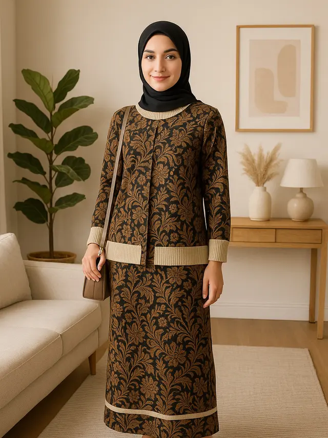 Model Batik Kombinasi Rajut Terbaru 2025