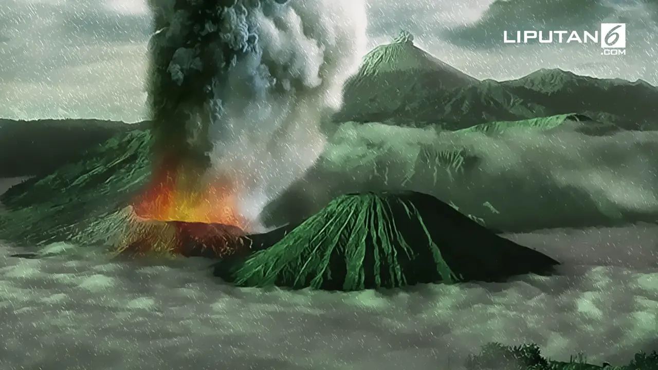 Banner Letusan Gunung Bromo