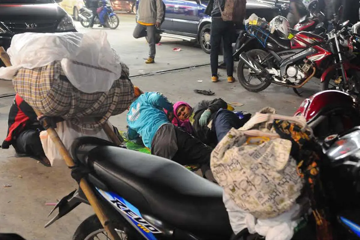 Suasana Arus Balik di Daerah Indramayu