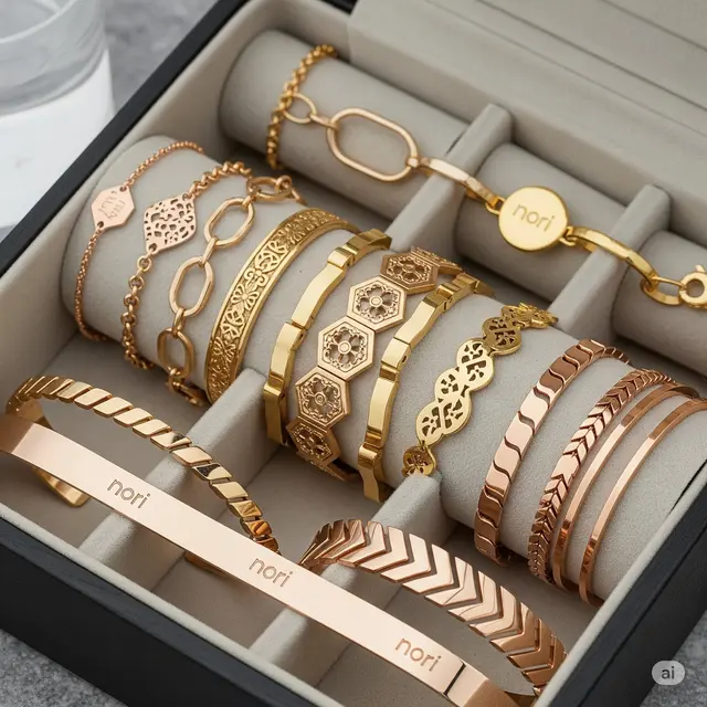Gelang Nori Rantai Tipis Polos