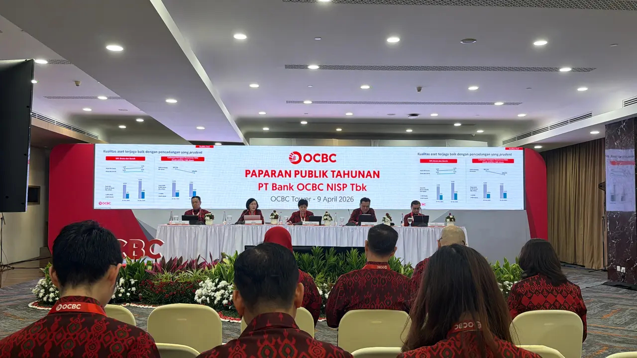 Konferensi Pers Rapat Umum Pemegang Saham Tahunan dan Paparan Publik, di OCBC Tower, Kamis (9/4/2026). (Foto: Liputan6.com/Tira Santia)