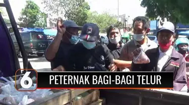 Puluhan peternak ayam di Magetan Jawa Timur, membagikan telur gratis sekitar 700 kantong plastik yang berisikan 0,5 kilogram telur. Hal ini dilakukan sebagai bentuk protes atas lambannya pemerintah menyikapi anjloknya harga telur.