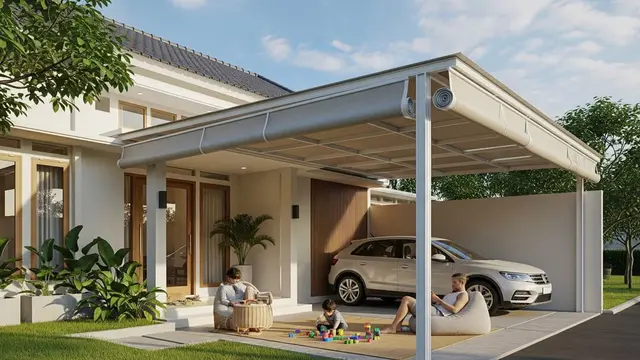 Inspirasi Carport Hemat Tempat tapi Terlihat Luas